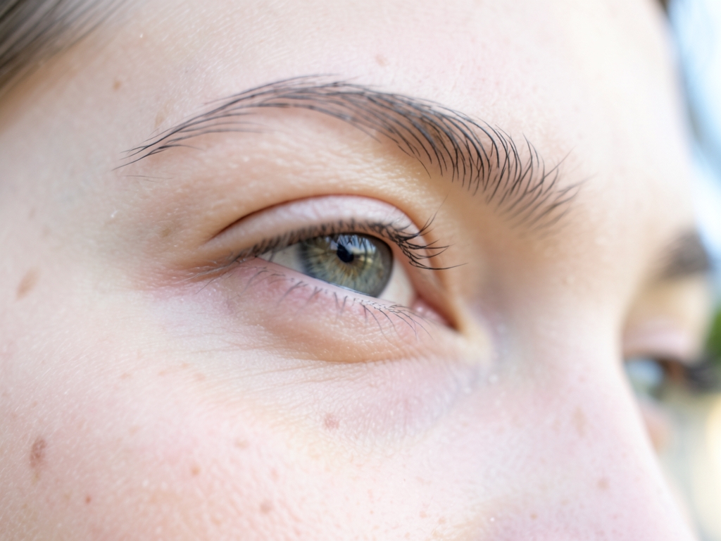 Frische und glatte Hautpartie nach einem Augenbrauenlifting – Botox Augenbrauenlifting Behandlung Dortmund
