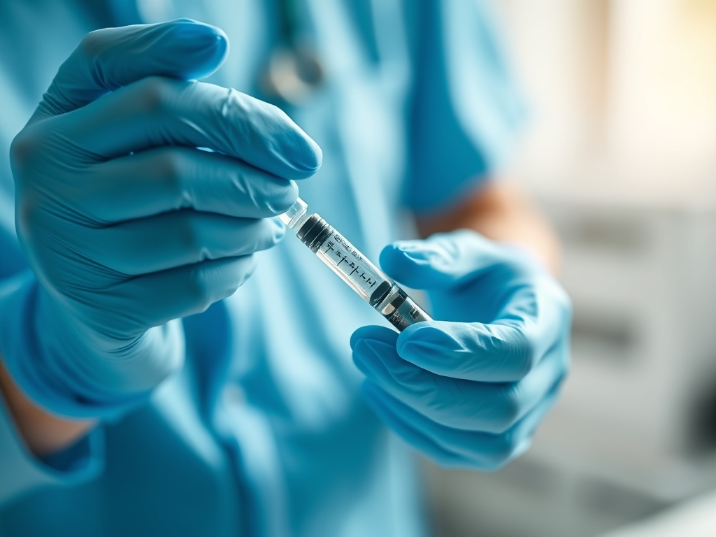 Vorbereitung der Botox Injektion durch medizinisches Fachpersonal – Botox / Bro Tox Männer Behandlung Dortmund