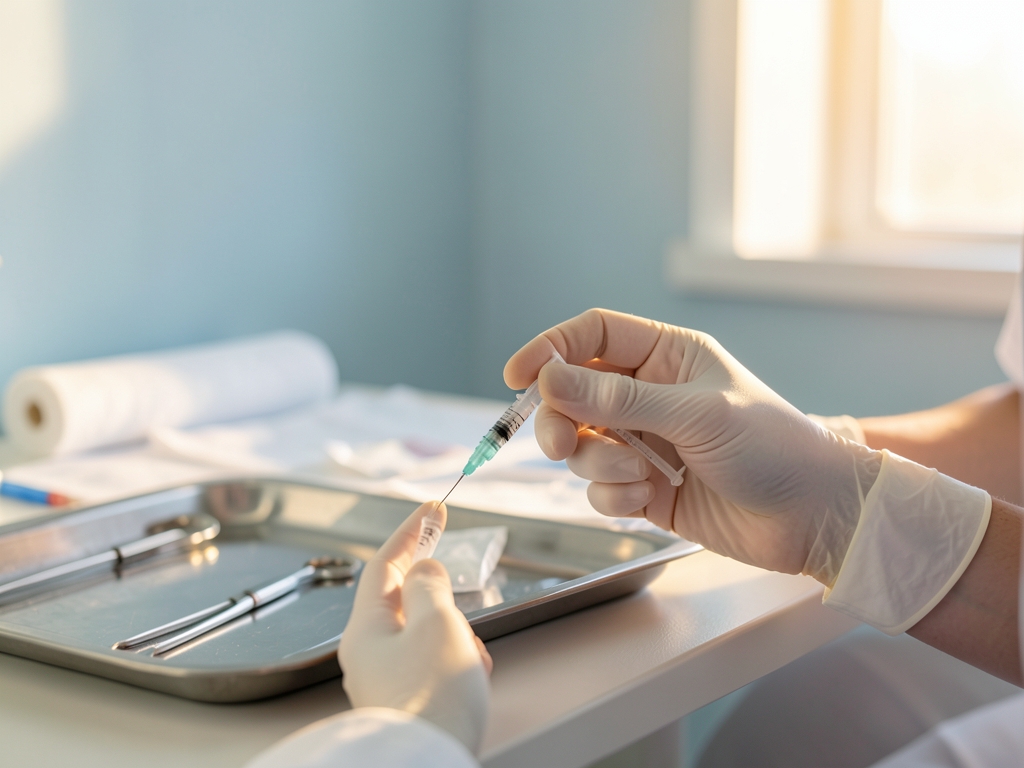 Vorbereitung der Botox Faceslimming Behandlung durch Fachpersonal – Botox Faceslimming Behandlung Dortmund