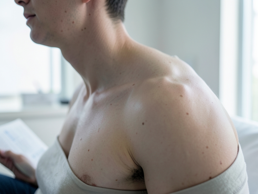 Anatomischer Fokus auf den Trapezmuskel für die Traptox Behandlung – Botox Traptox Trapezmuskel Behandlung in Dortmund