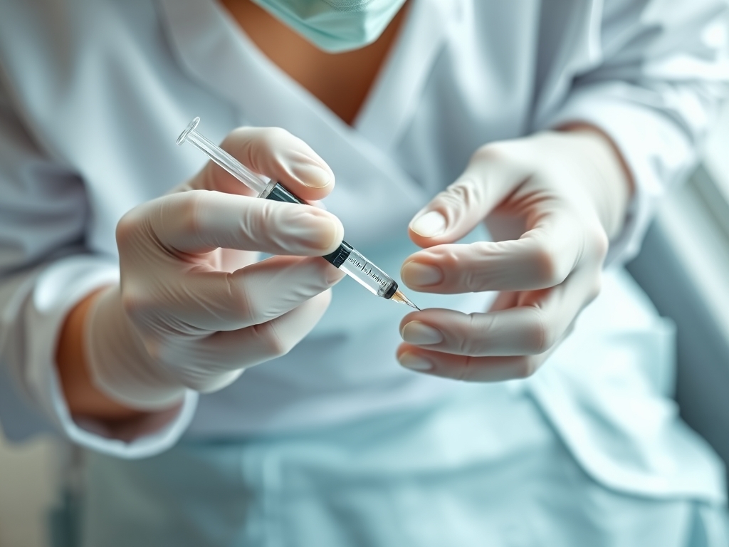 Vorbereitung von Hyaluron MaiLi Filler für die Behandlung