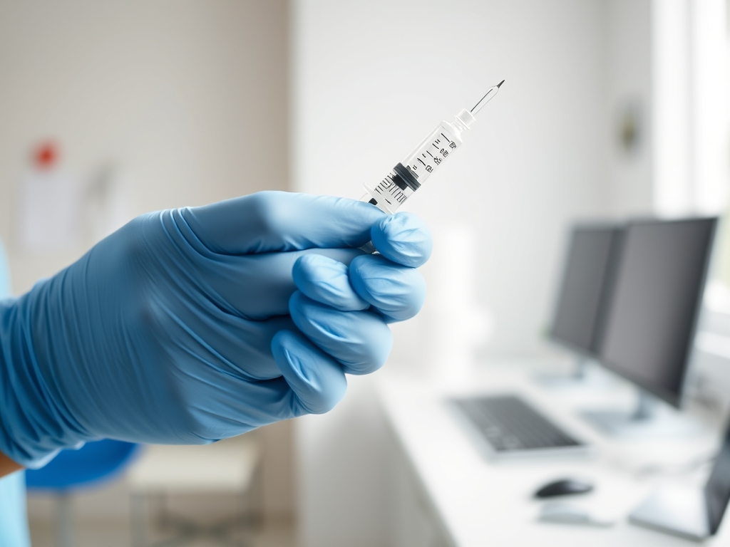 Vorbereitung der Hyaluron-Injektion gegen Marionettenfalten – Hyaluron Marionettenfalten
